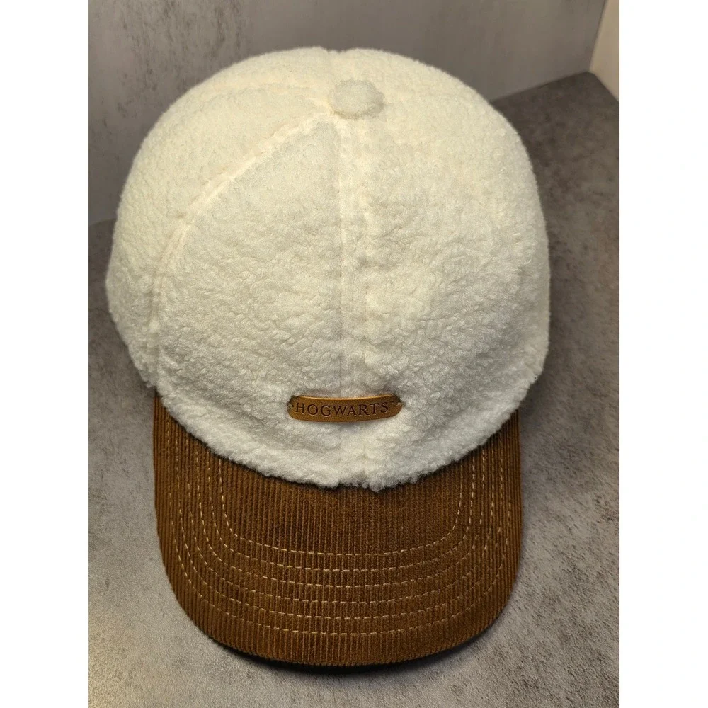Harry Potter Hogwarts Sherpa Fleece Corduroy Baseball Cap Hat Miniso